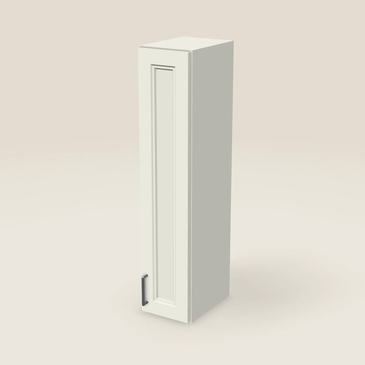 9" Single Door Wall Cabinet — 42" High, 3D picture