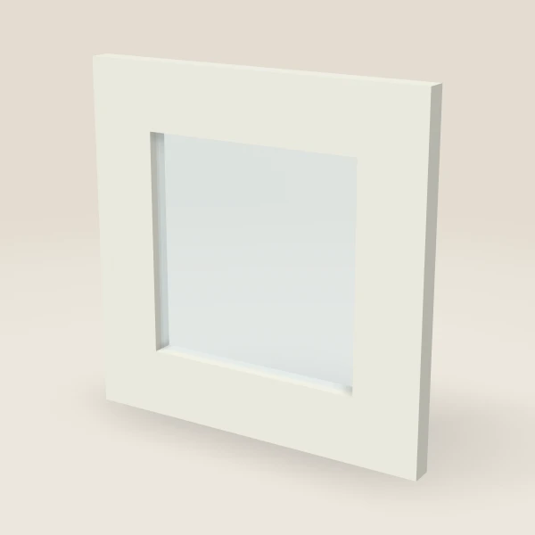 12" Wall Cabinet Glass Door — 12" High, 3D picture