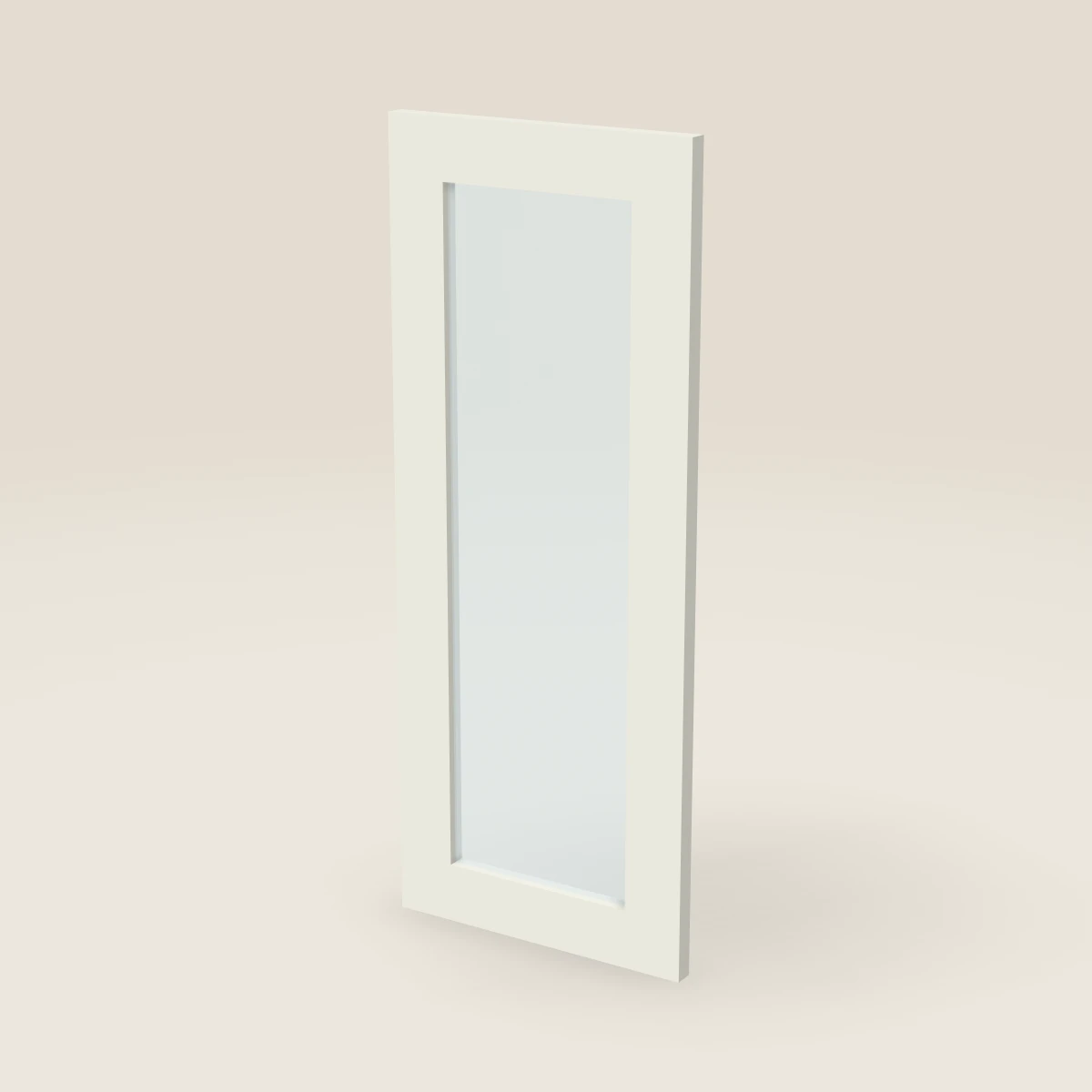 Puerta de vidrio para gabinete de pared de 12" — 30" de alto, imagen en 3D