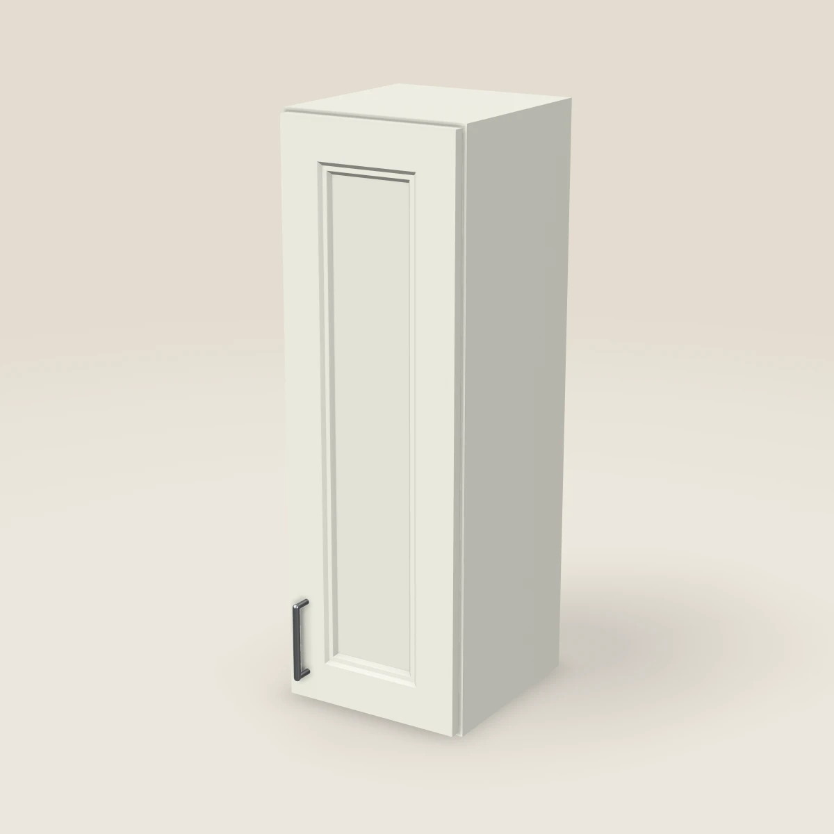 12" Single Door Wall Cabinet — 36" High, 3D picture