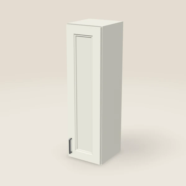 12" Single Door Wall Cabinet — 42" High, 3D picture