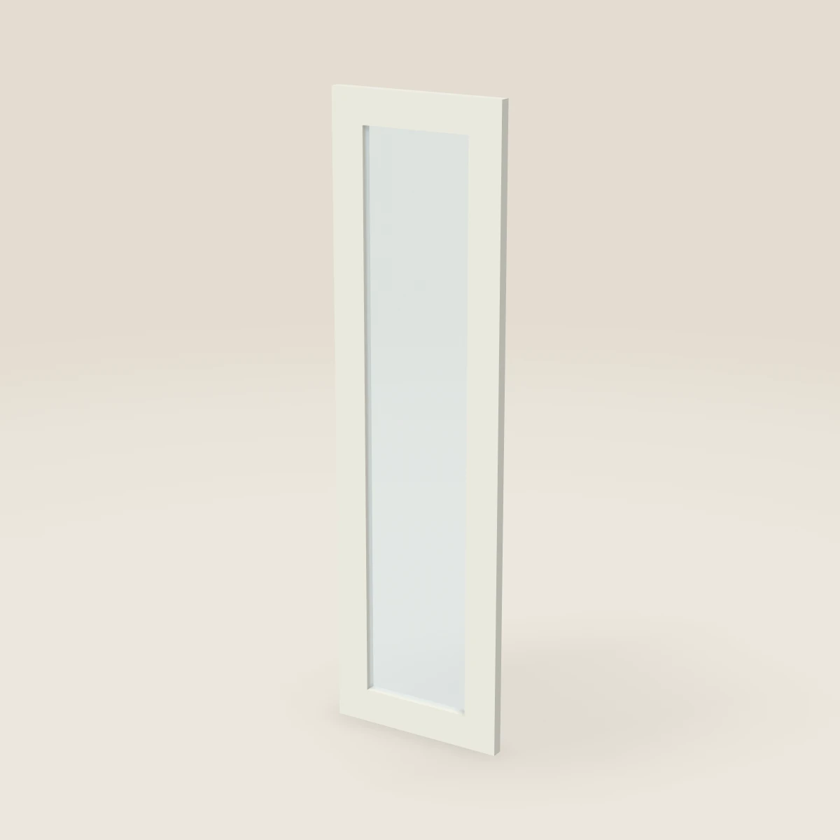 Puerta de vidrio para gabinete de pared de 12" — 42" de alto, imagen en 3D