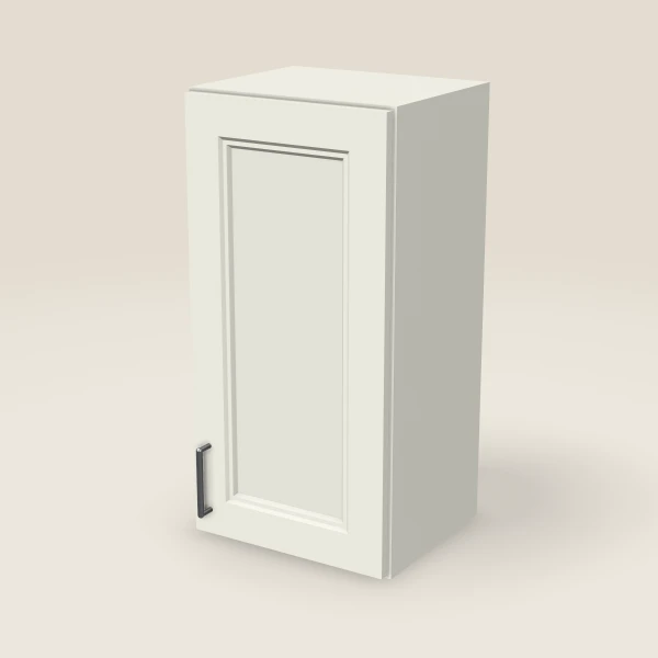 15" Single Door Wall Cabinet — 30" High, 3D picture