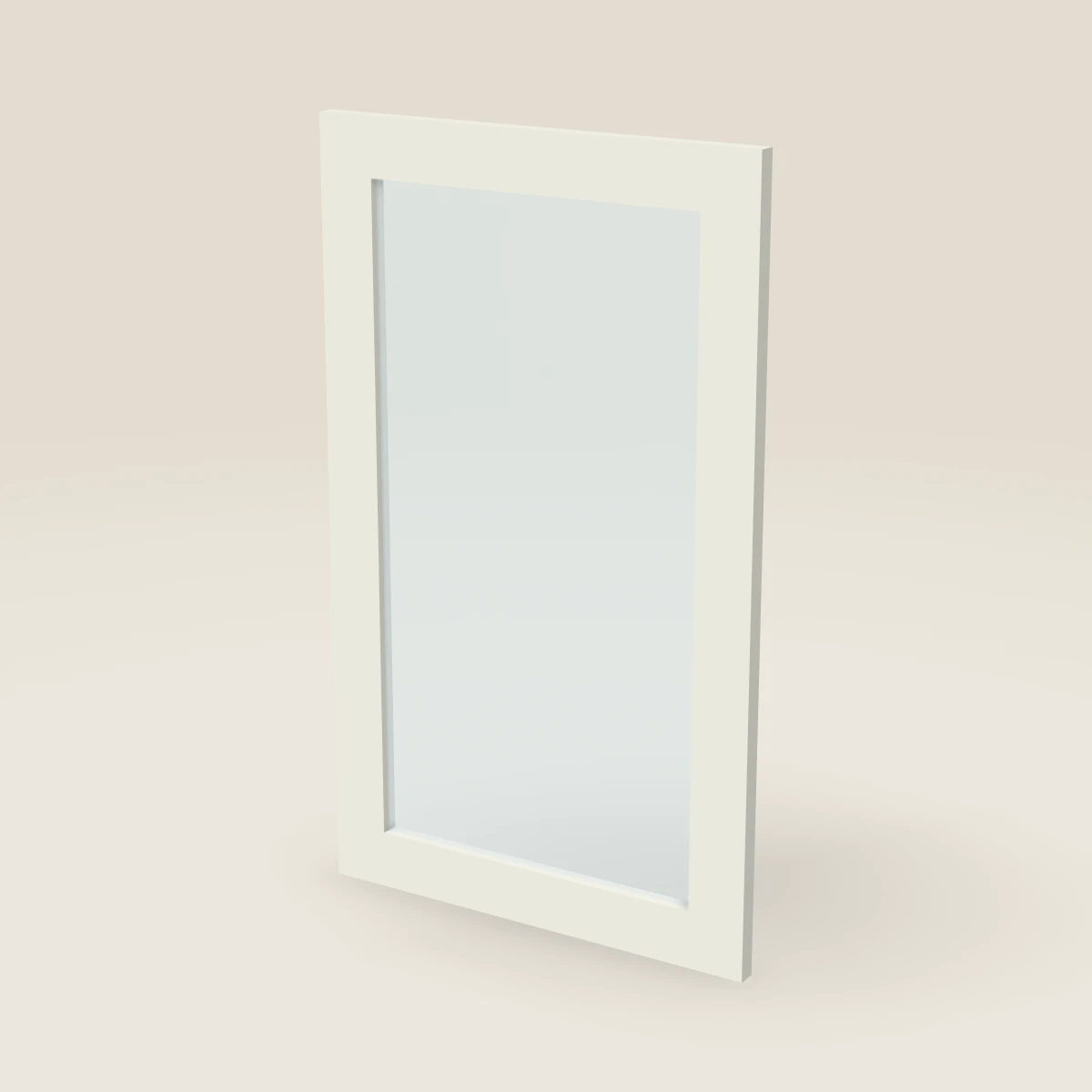 Puerta de vidrio para gabinete de pared de 18" — 30" de alto, imagen en 3D