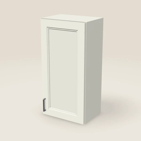 18" Single Door Wall Cabinet — 36" High, 3D picture