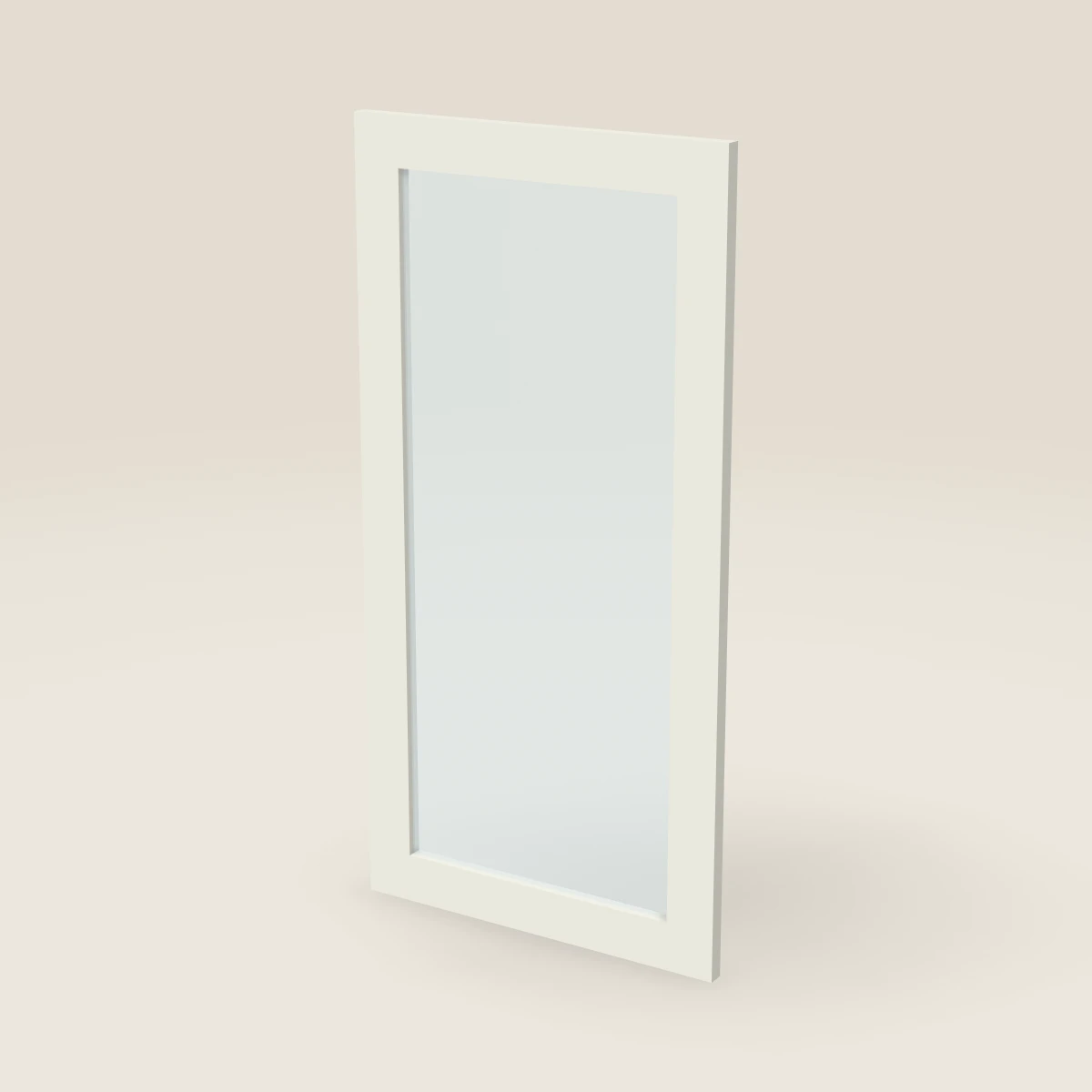 Puerta de vidrio para gabinete de pared de 18" — 36" de alto, imagen en 3D