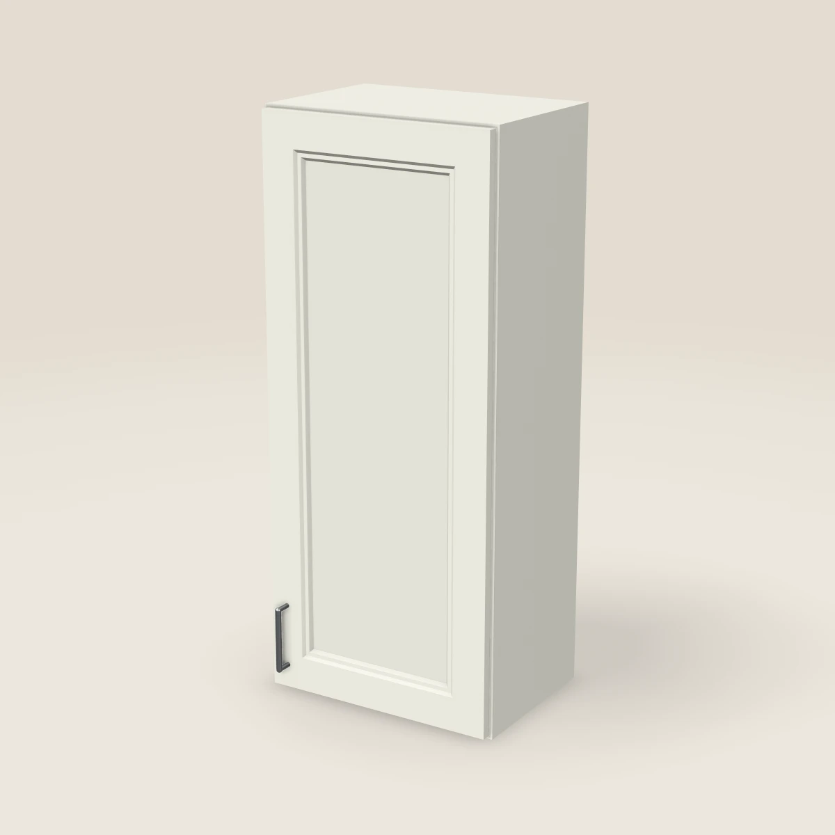 Gabinete de pared de una puerta de 18" — 42" de alto, imagen en 3D