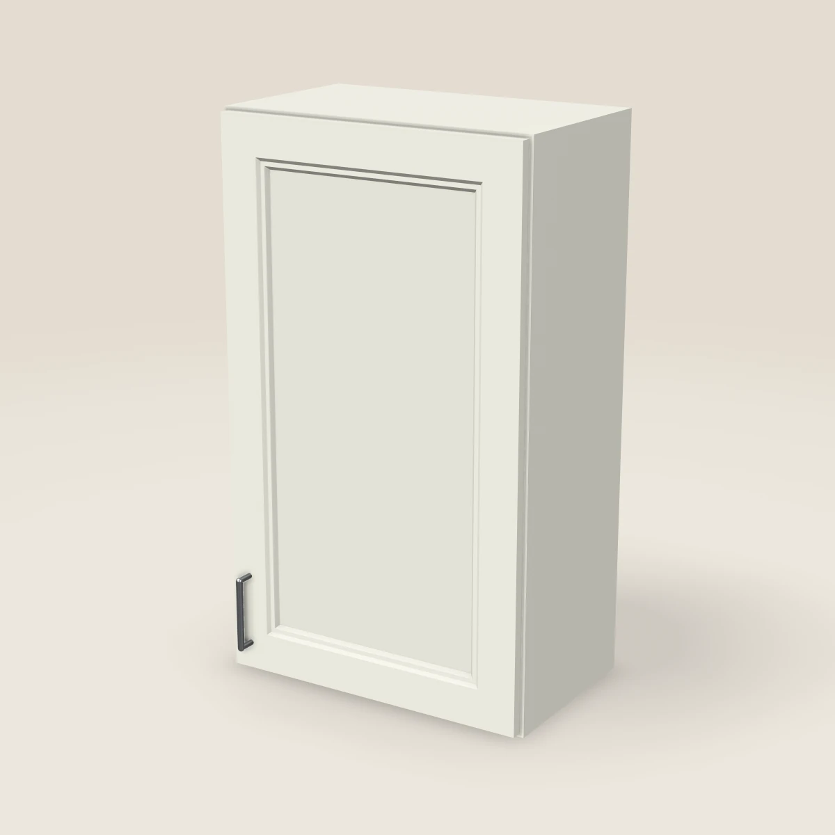 21" Single Door Wall Cabinet — 36" High, 3D picture