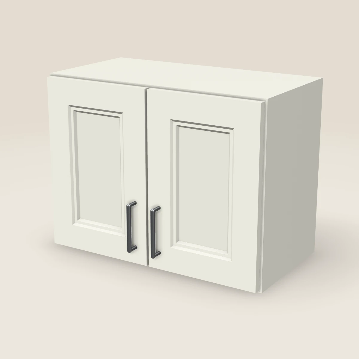 Gabinete de pared de dos puertas de 24" — 18" de alto, imagen en 3D