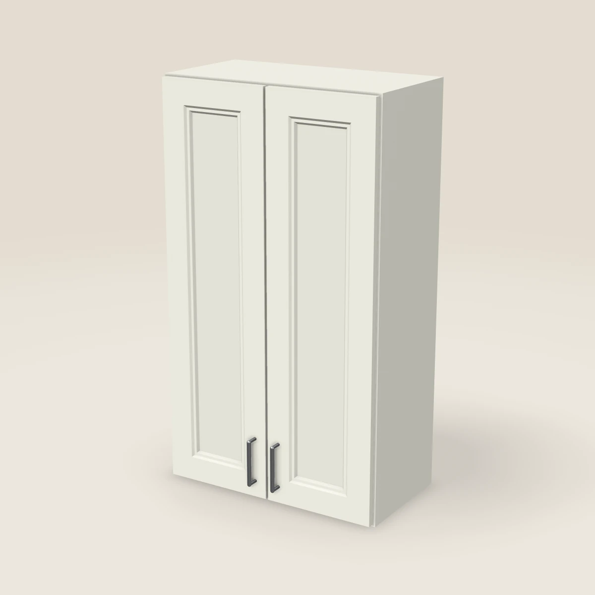 Gabinete de pared de dos puertas de 24" — 42" de alto, imagen en 3D