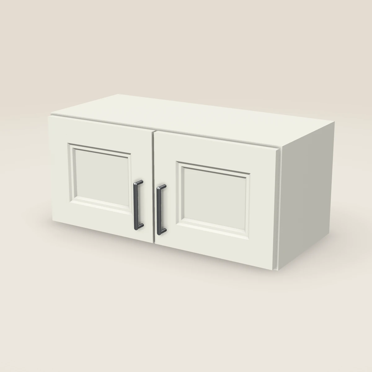 Gabinete base para microondas de 27", imagen en 3D