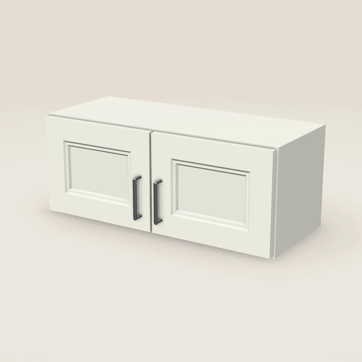 30" Double Door Wall Cabinet — 12" High, 3D picture