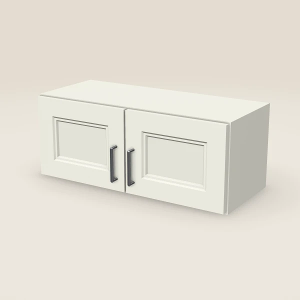 30" Double Door Wall Cabinet — 12" High, 3D picture