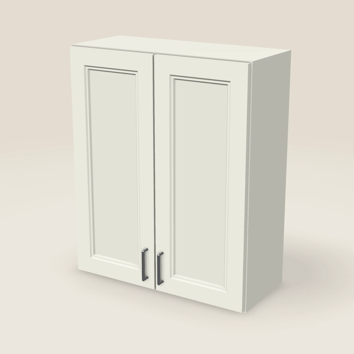 Gabinete de pared de dos puertas de 30" — 36" de alto, imagen en 3D