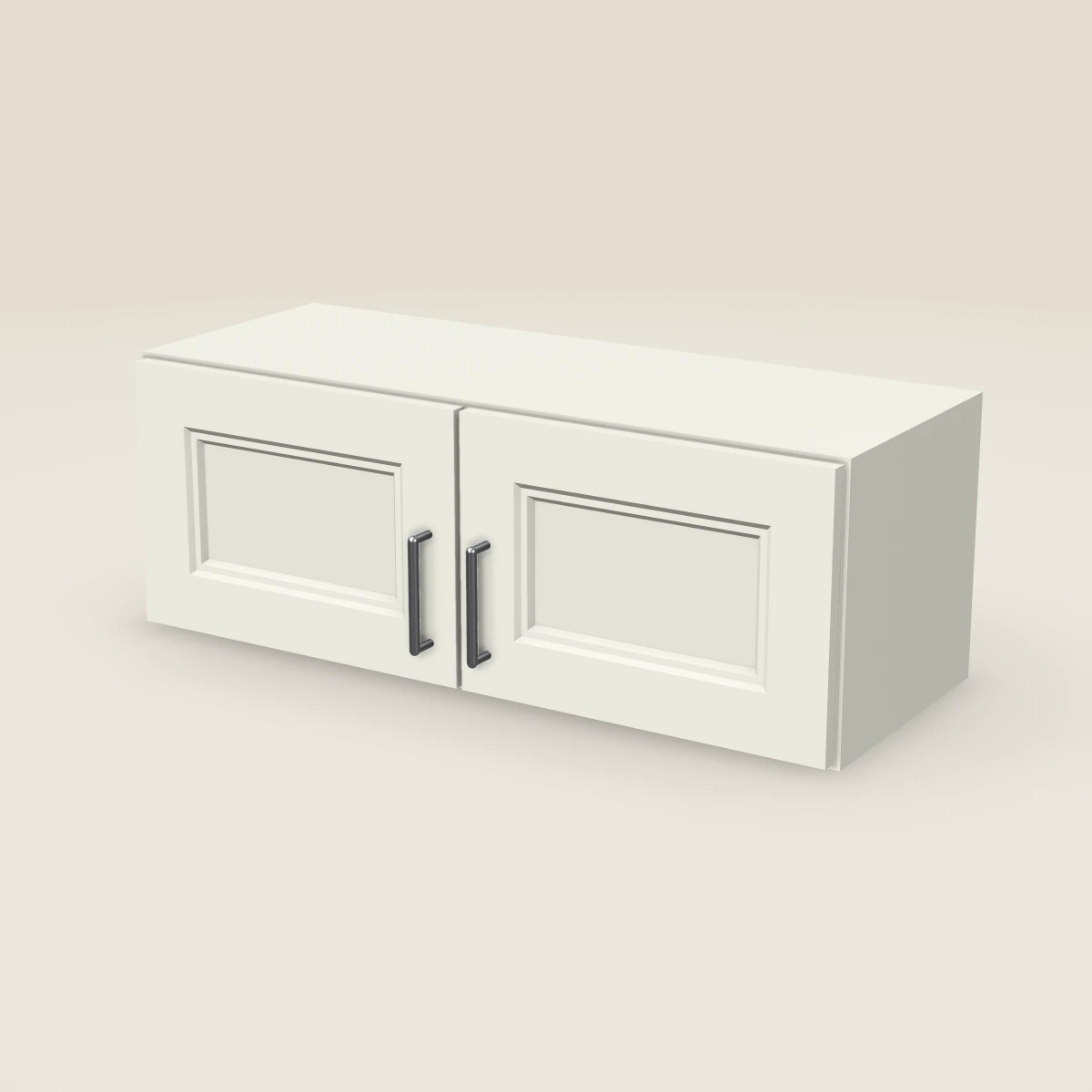 33" Double Door Wall Cabinet — 12" High, 3D picture