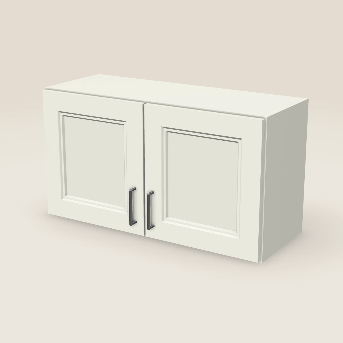 33" Double Door Wall Cabinet — 18" High, 3D picture