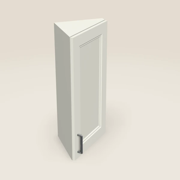 12" Wall Angle Corner Cabinet — 30" High, 3D picture
