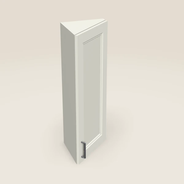 12" Wall Angle Corner Cabinet — 36" High, 3D picture