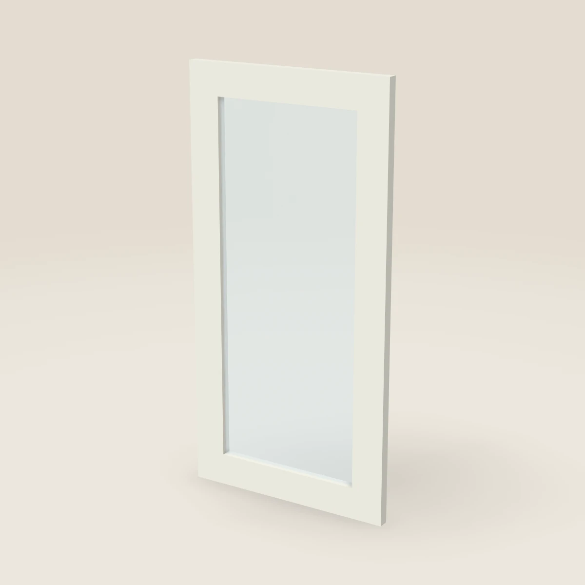 Puerta de vidrio para gabinete de pared de 15" — 30" de alto, imagen en 3D