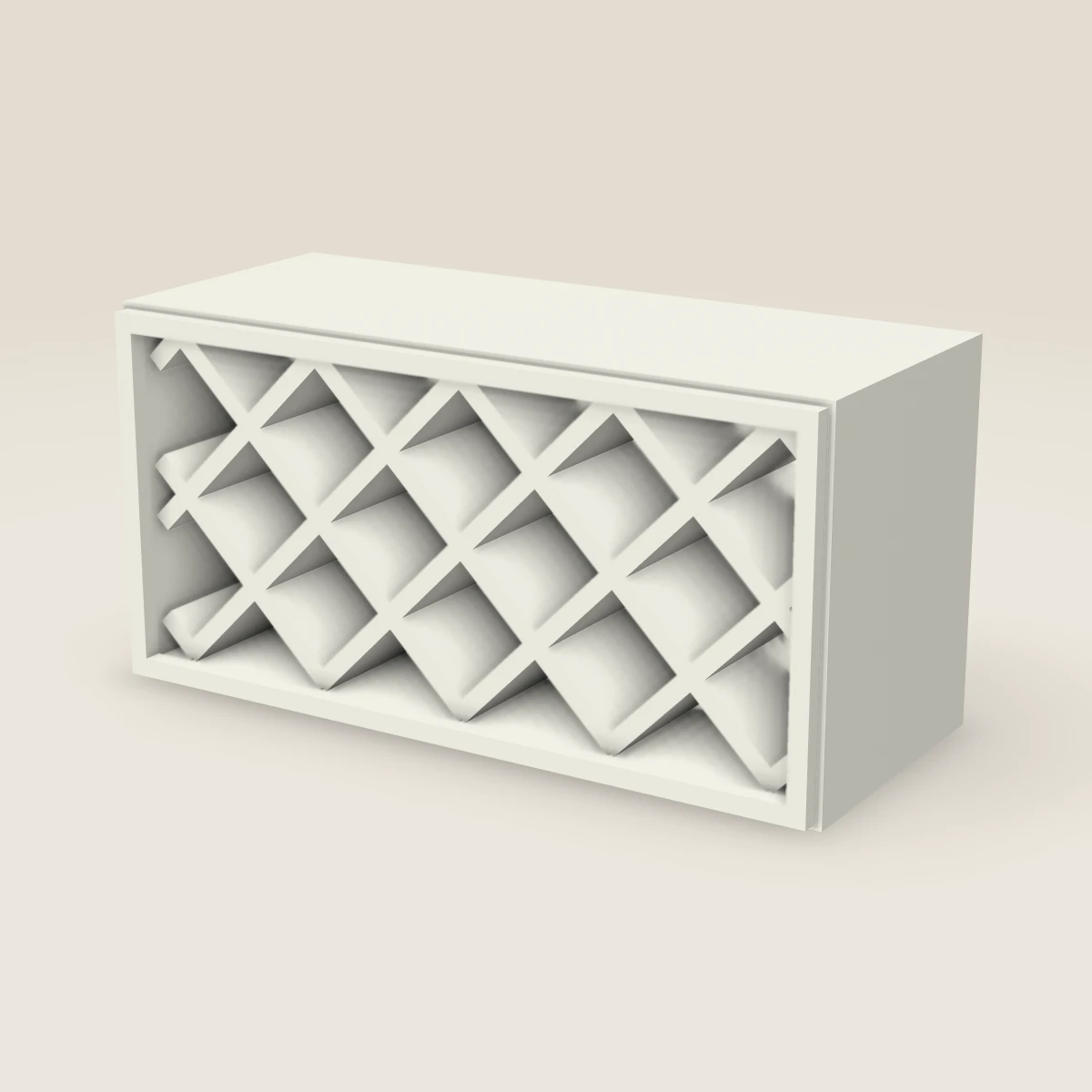 30" Wall Wine Rack — 15" High, 3D picture