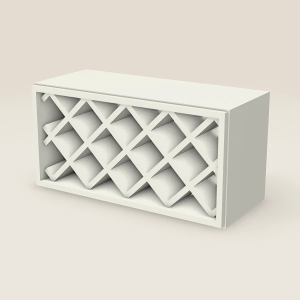 30" Wall Wine Rack — 15" High, 3D picture