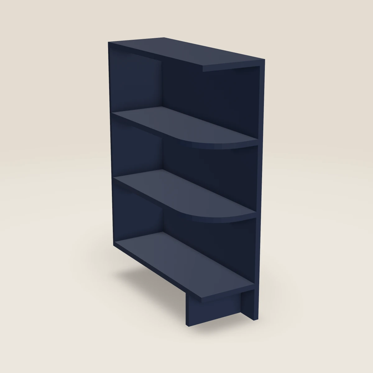 9" Base End Shelf, 3D picture