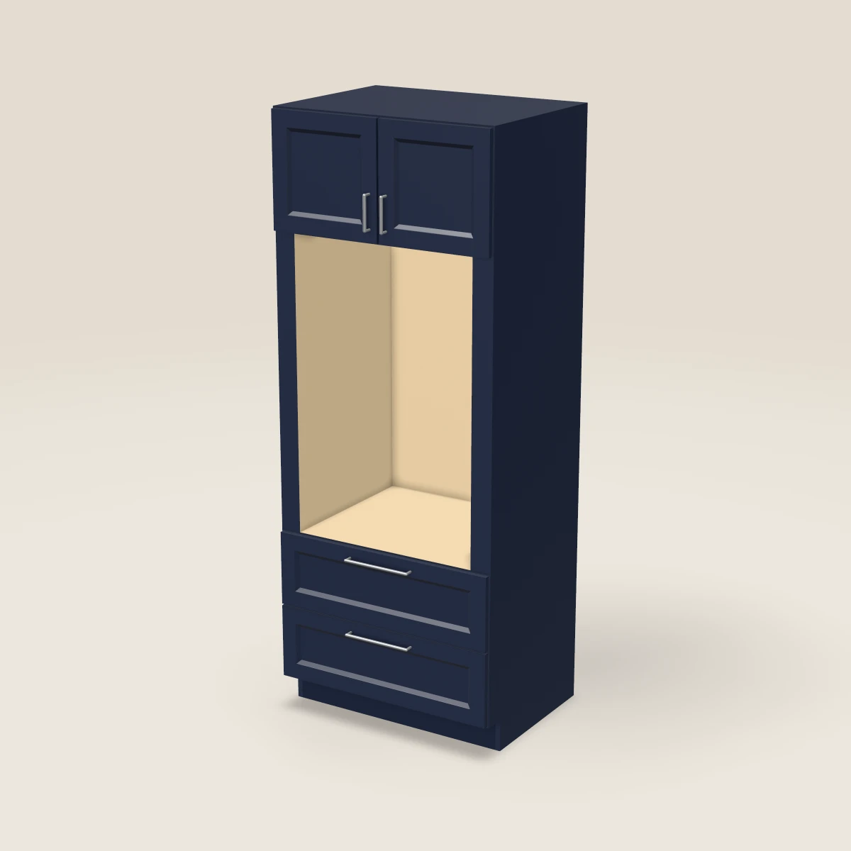Despensa para horno de pared de 33" — 84" de alto, imagen en 3D