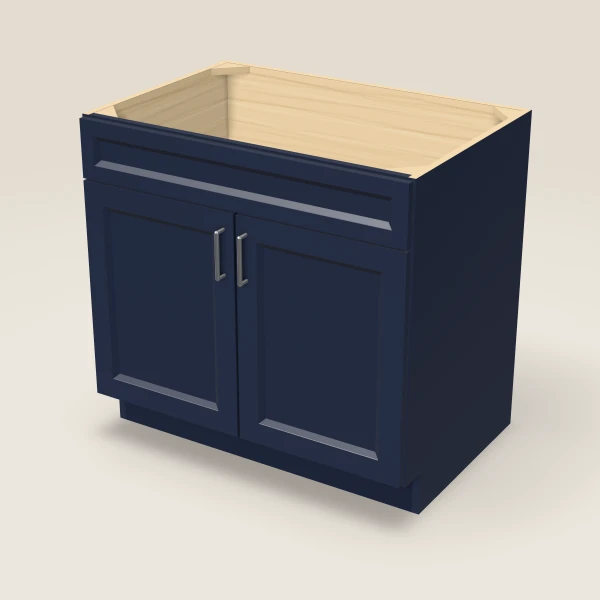 36" Sink Base Cabinet, 3D picture