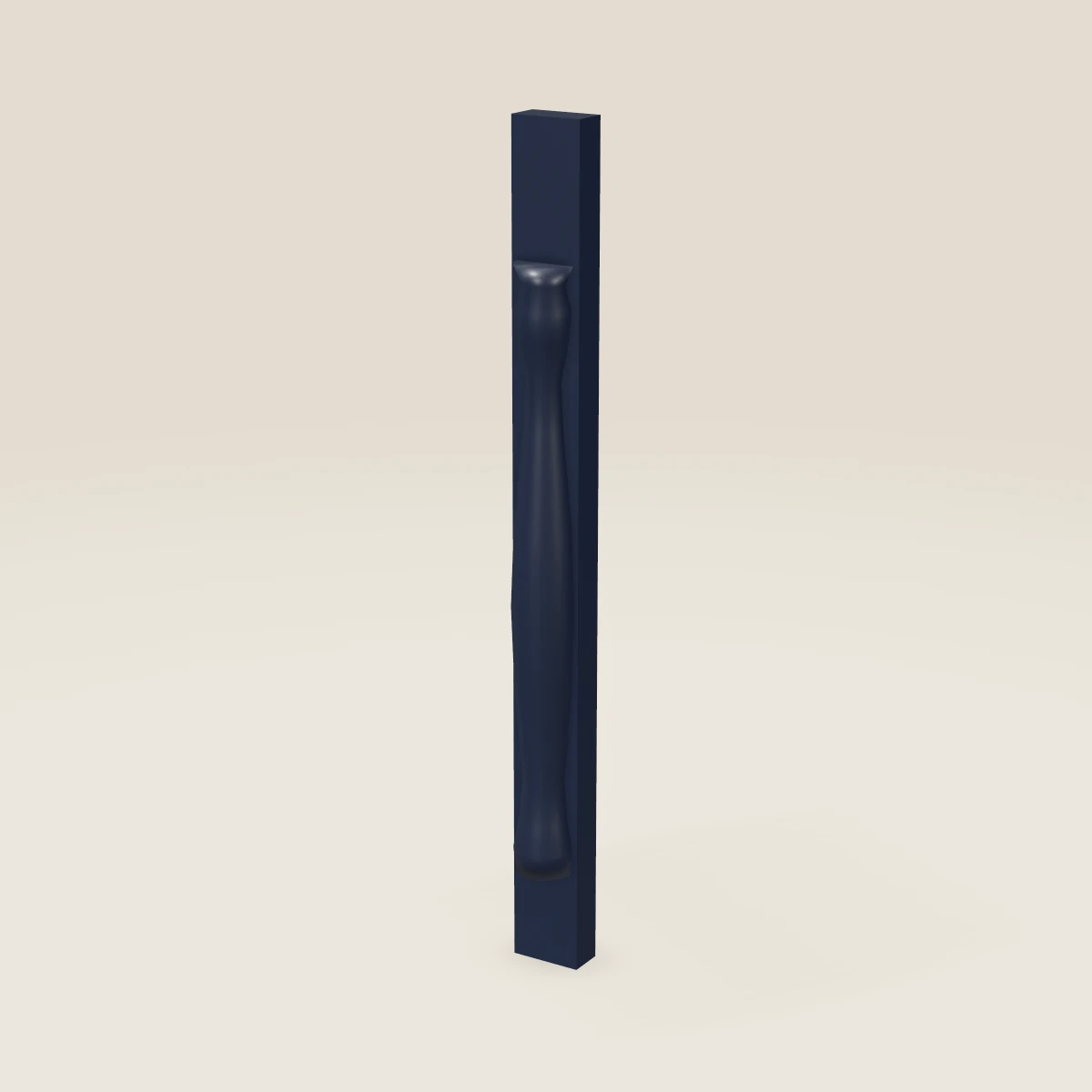 Columna torneada de 34½", imagen en 3D