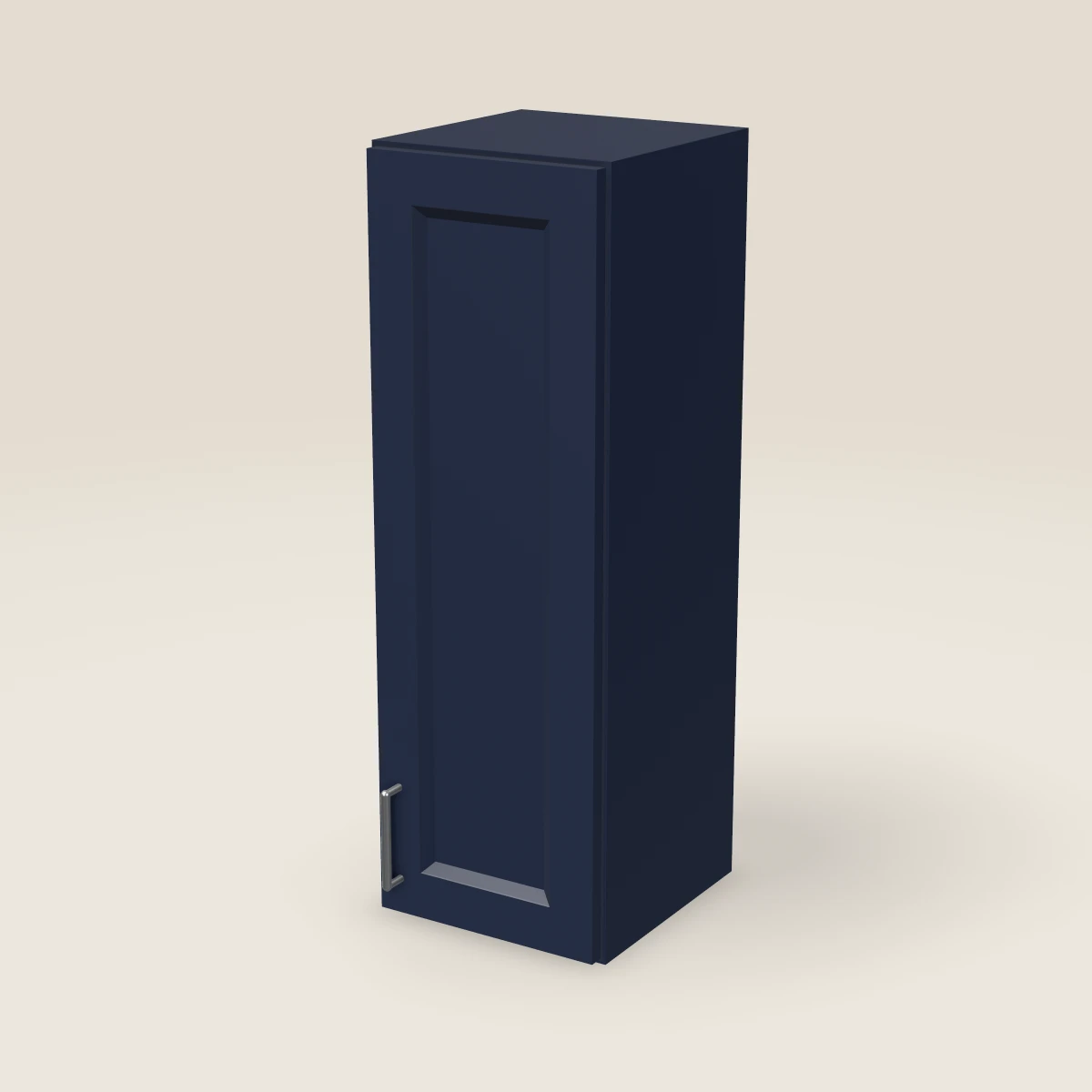 12" Single Door Wall Cabinet — 36" High, 3D picture