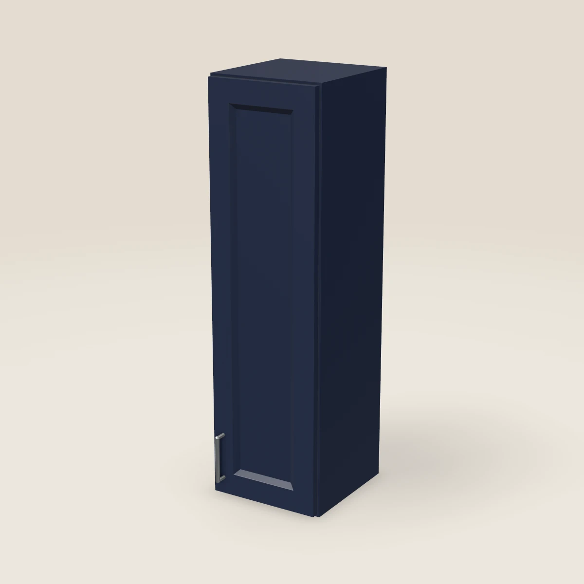 12" Single Door Wall Cabinet — 42" High, 3D picture