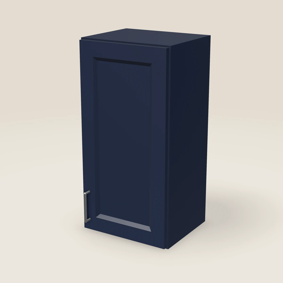 15" Single Door Wall Cabinet — 30" High, 3D picture