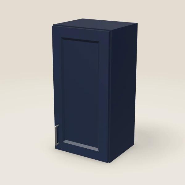 15" Single Door Wall Cabinet — 30" High, 3D picture