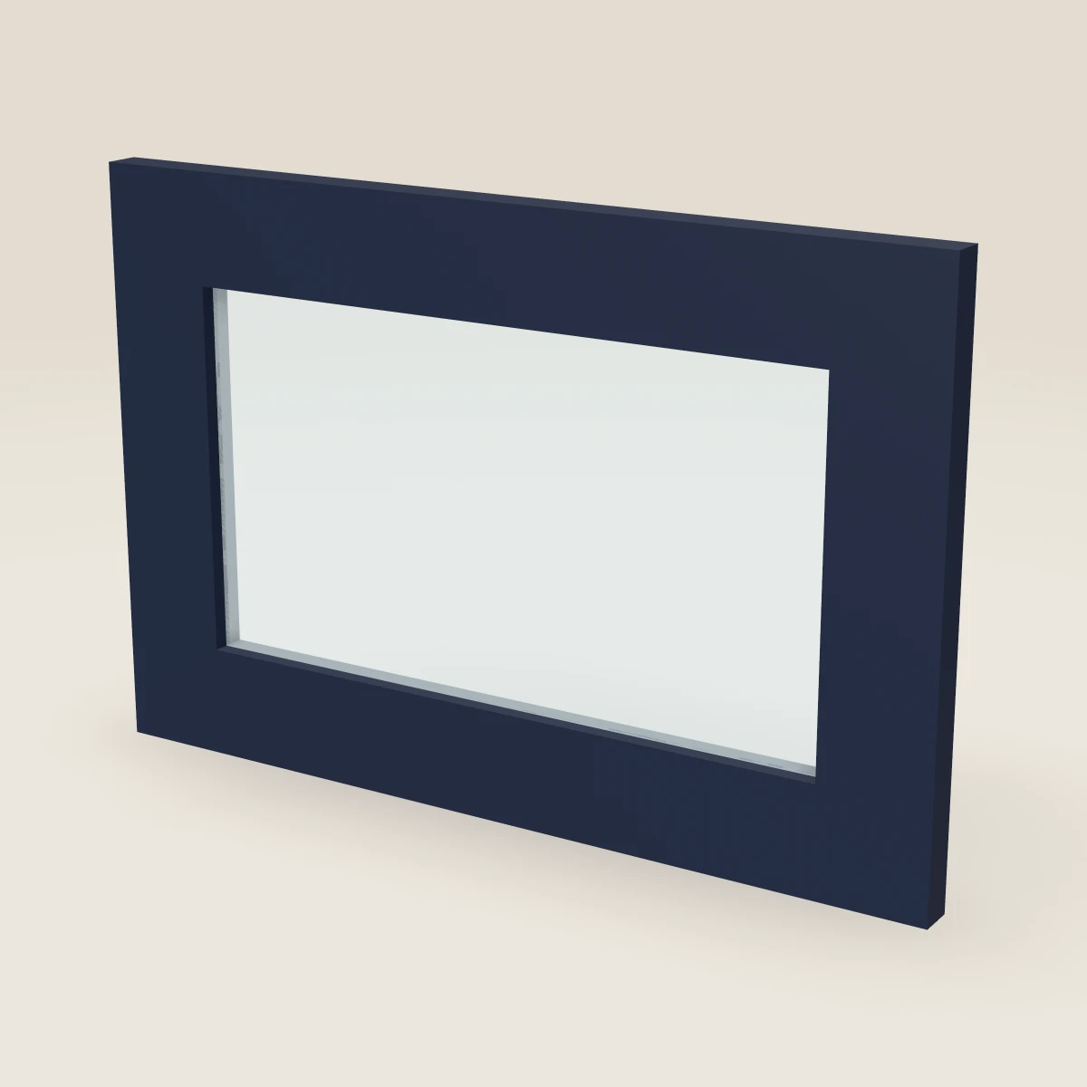 18" Wall Cabinet Glass Door — 12" High, 3D picture