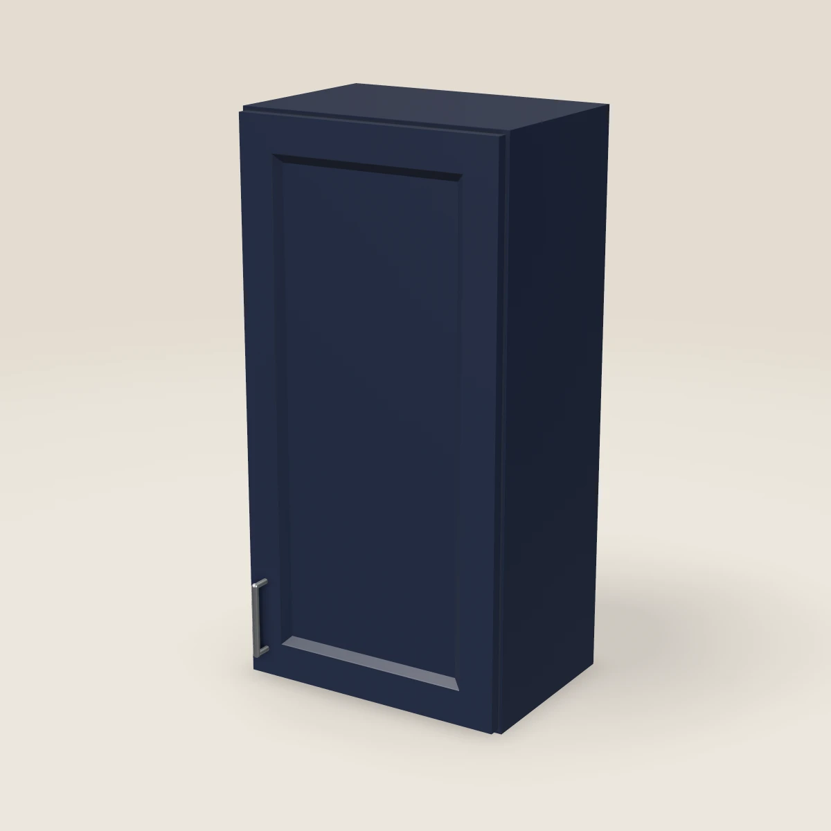 18" Single Door Wall Cabinet — 36" High, 3D picture