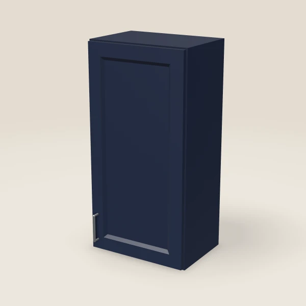 18" Single Door Wall Cabinet — 36" High, 3D picture