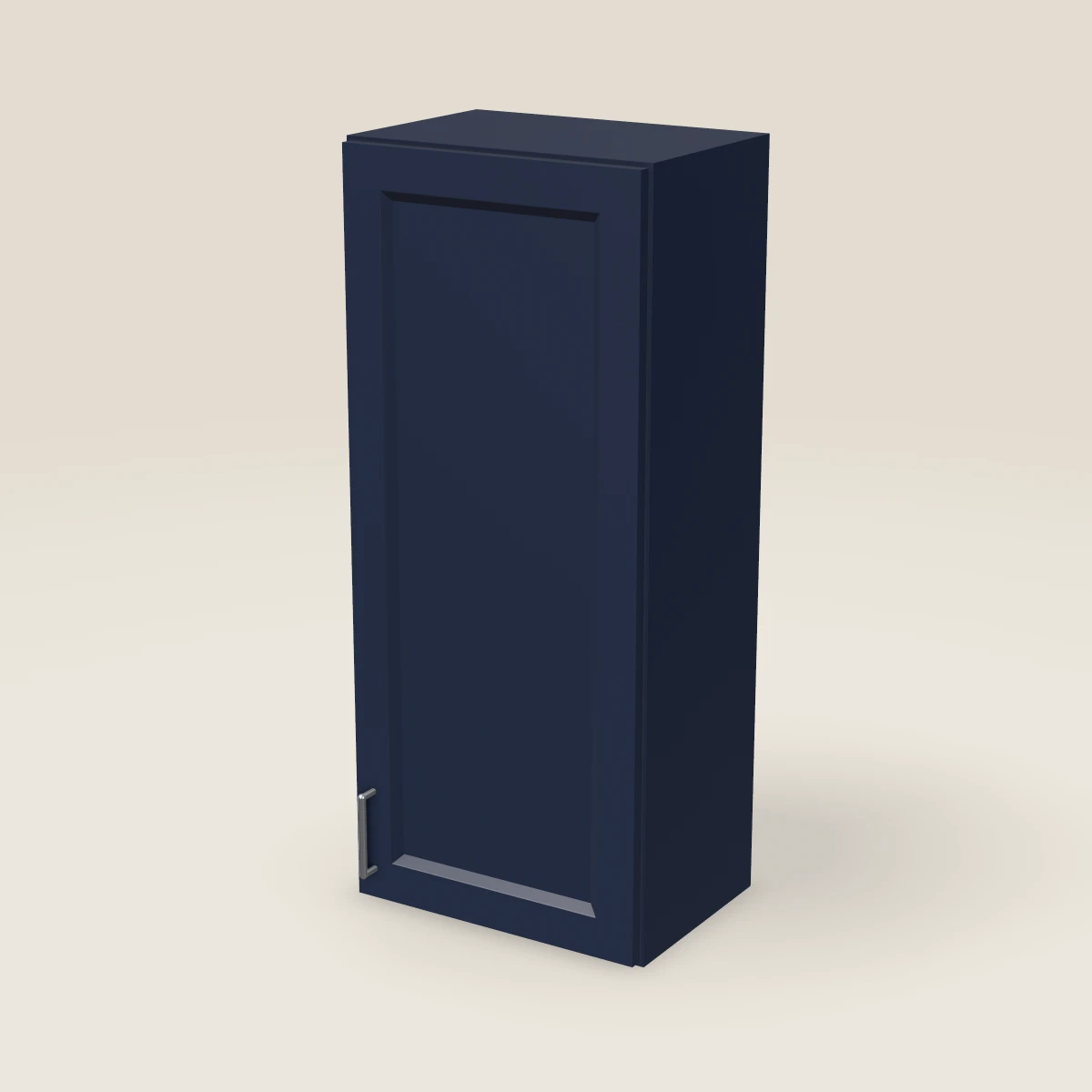 Gabinete de pared de una puerta de 18" — 42" de alto, imagen en 3D