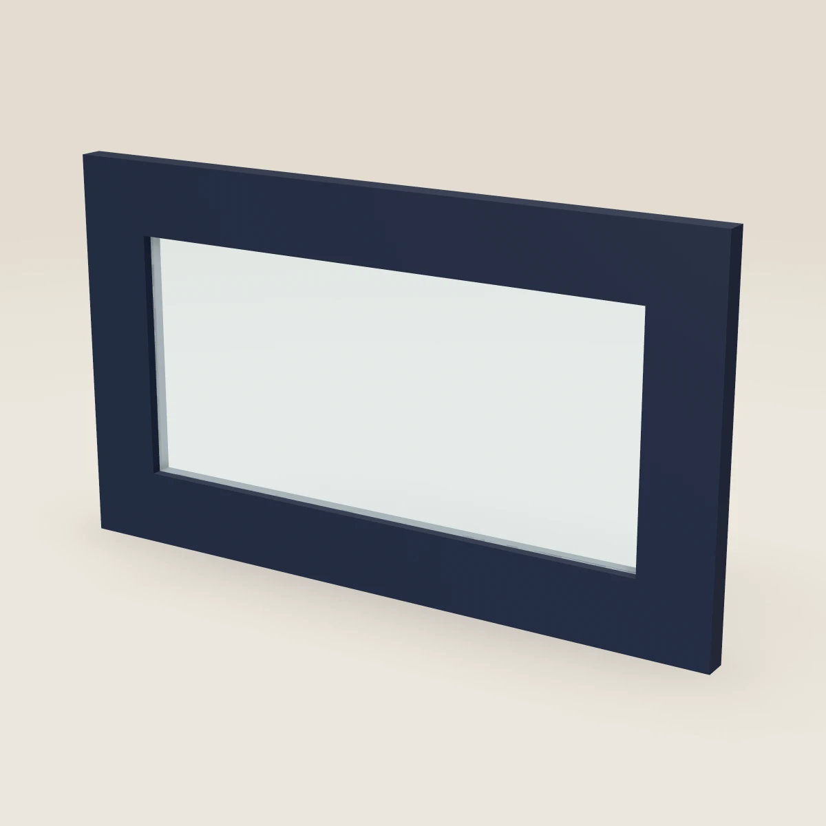 21" Wall Cabinet Glass Door — 12" High, 3D picture