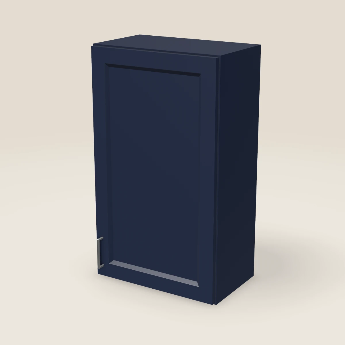 21" Single Door Wall Cabinet — 36" High, 3D picture