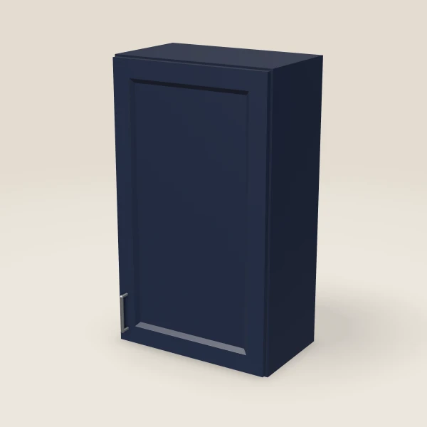 21" Single Door Wall Cabinet — 36" High, 3D picture