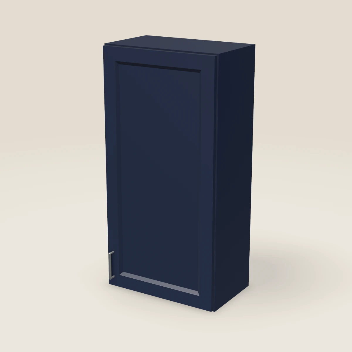 21" Single Door Wall Cabinet — 42" High, 3D picture