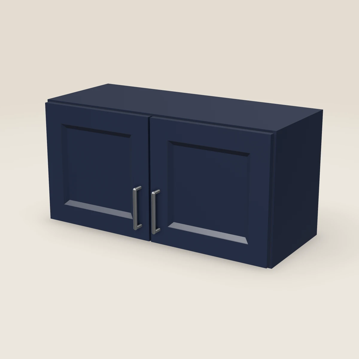 30" Double Door Wall Cabinet — 15" High, 3D picture