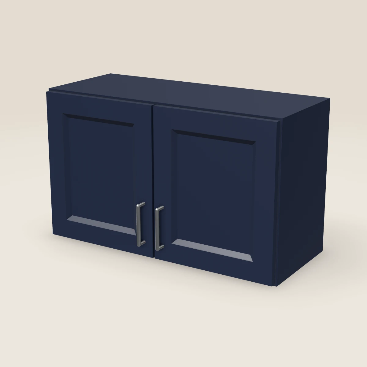 30" Double Door Wall Cabinet — 18" High, 3D picture