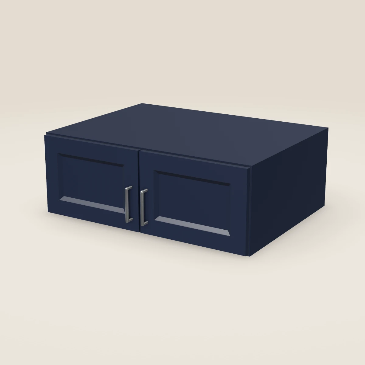 33" Double Door Wall Cabinet — 12" High, 3D picture