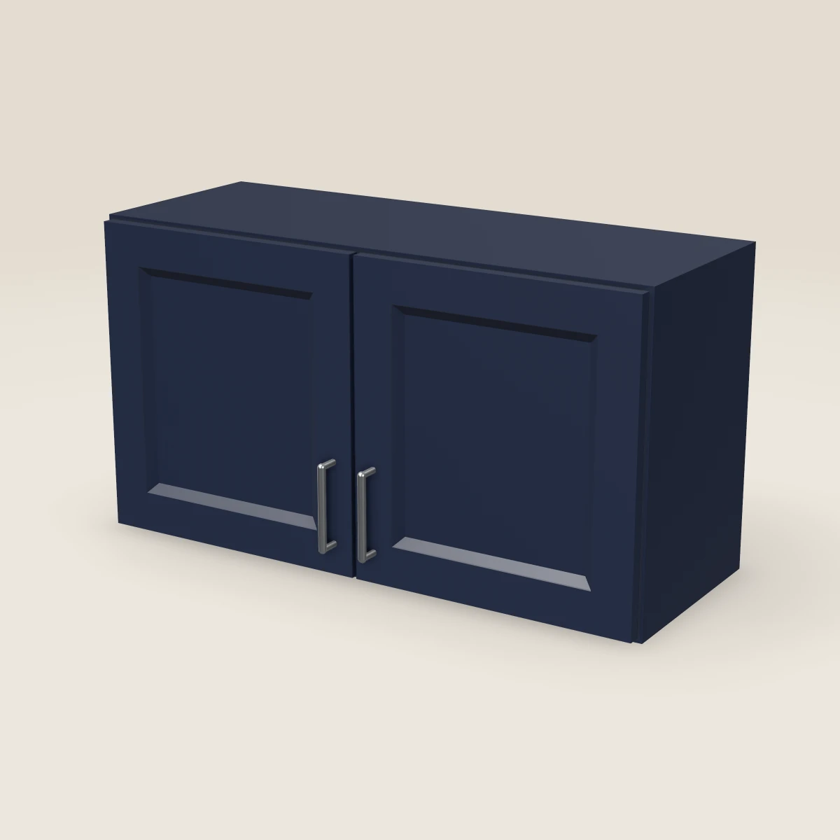 33" Double Door Wall Cabinet — 18" High, 3D picture