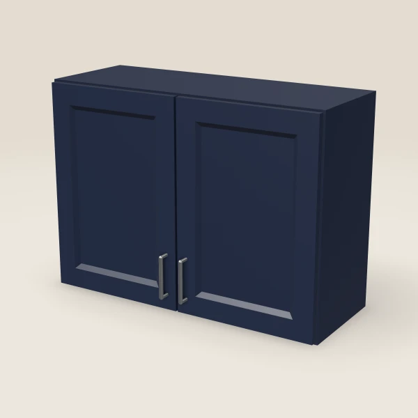 33" Double Door Wall Cabinet — 24" High, 3D picture