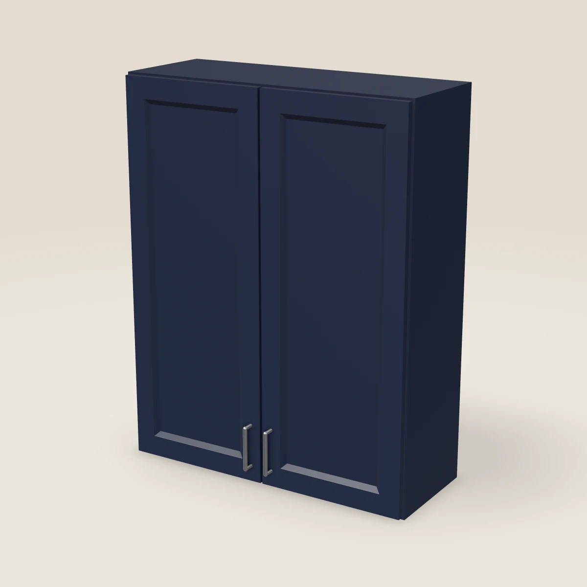 Gabinete de pared de dos puertas de 33" — 42" de alto, imagen en 3D
