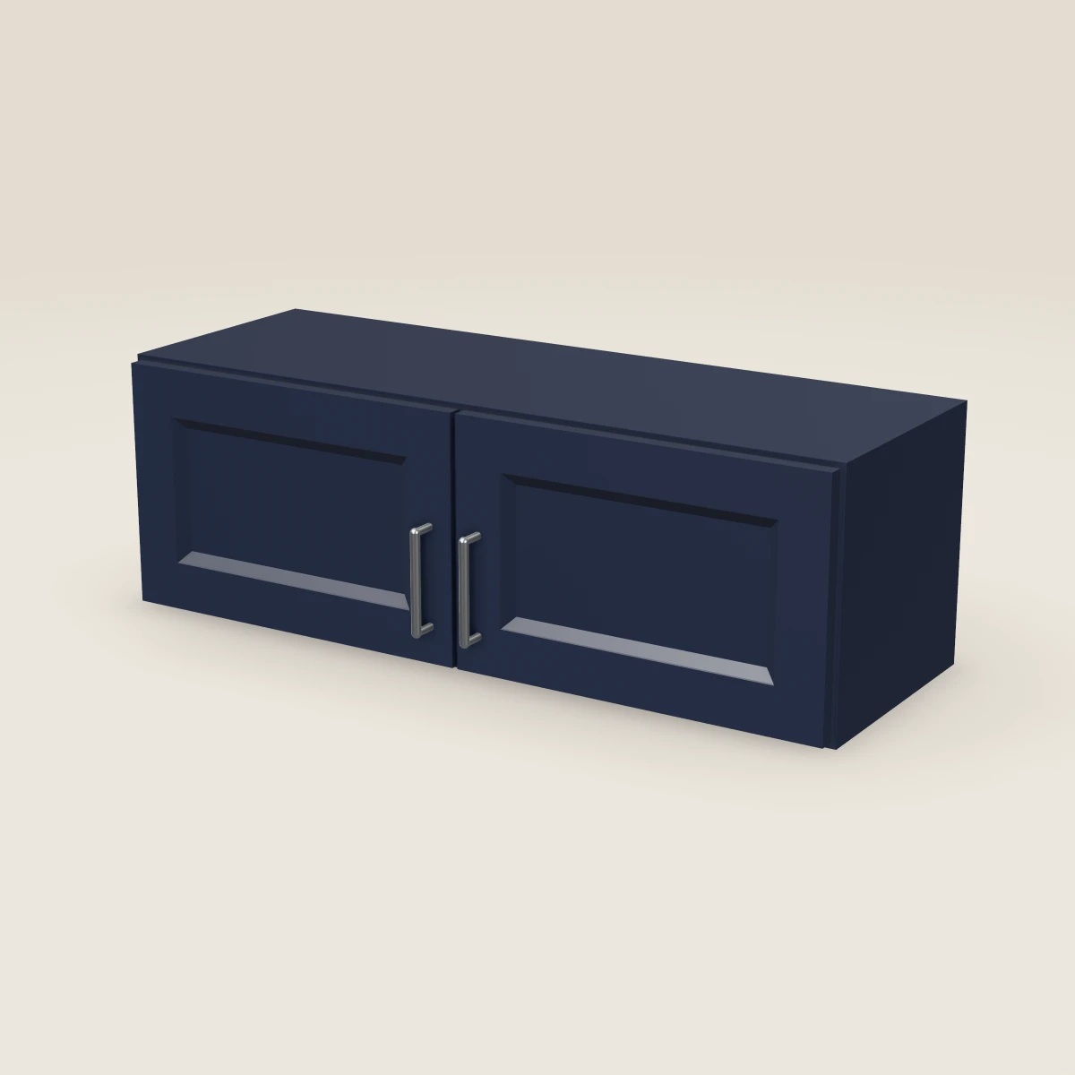 36" Double Door Wall Cabinet — 12" High, 3D picture