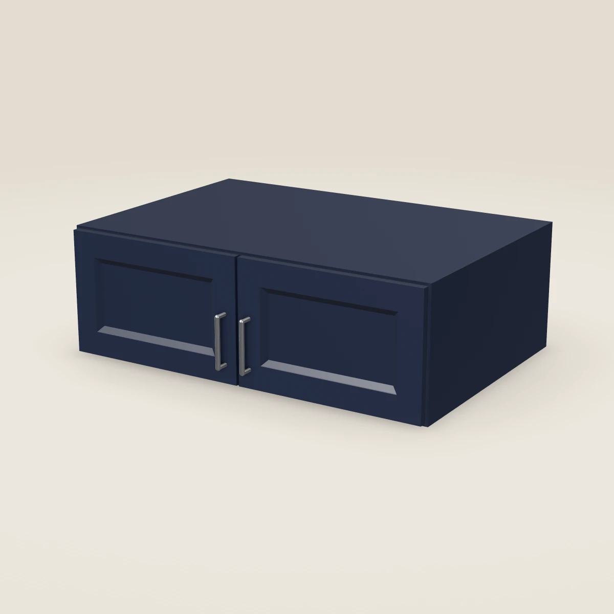 36" Double Door Wall Cabinet — 12" High, 3D picture