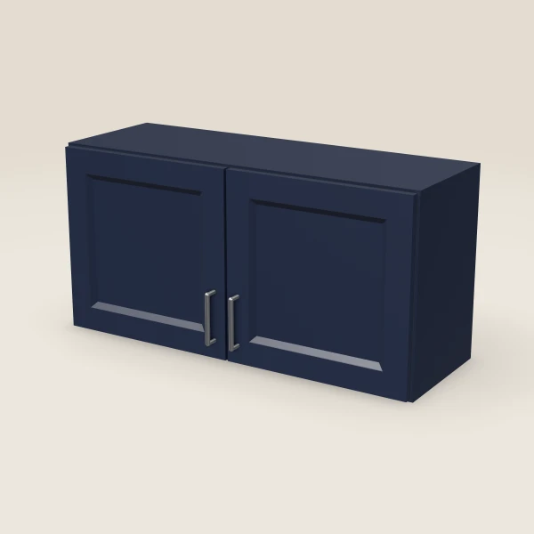 36" Double Door Wall Cabinet — 18" High, 3D picture